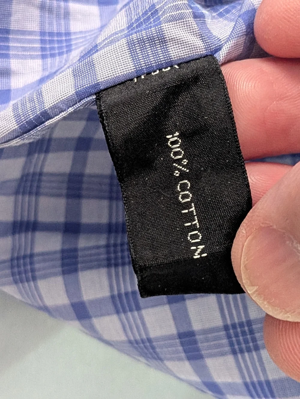Tom Ford Blue and White Checked Dress Shirt - Picture 5 of 14